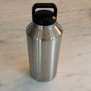 Yeti Silver Stainless Steel Bottle with Black Lid